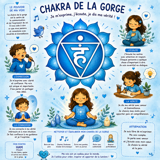 đź’™ Tisane Vishuddha Chakra de la gorge - Expression, Confiance & Communication