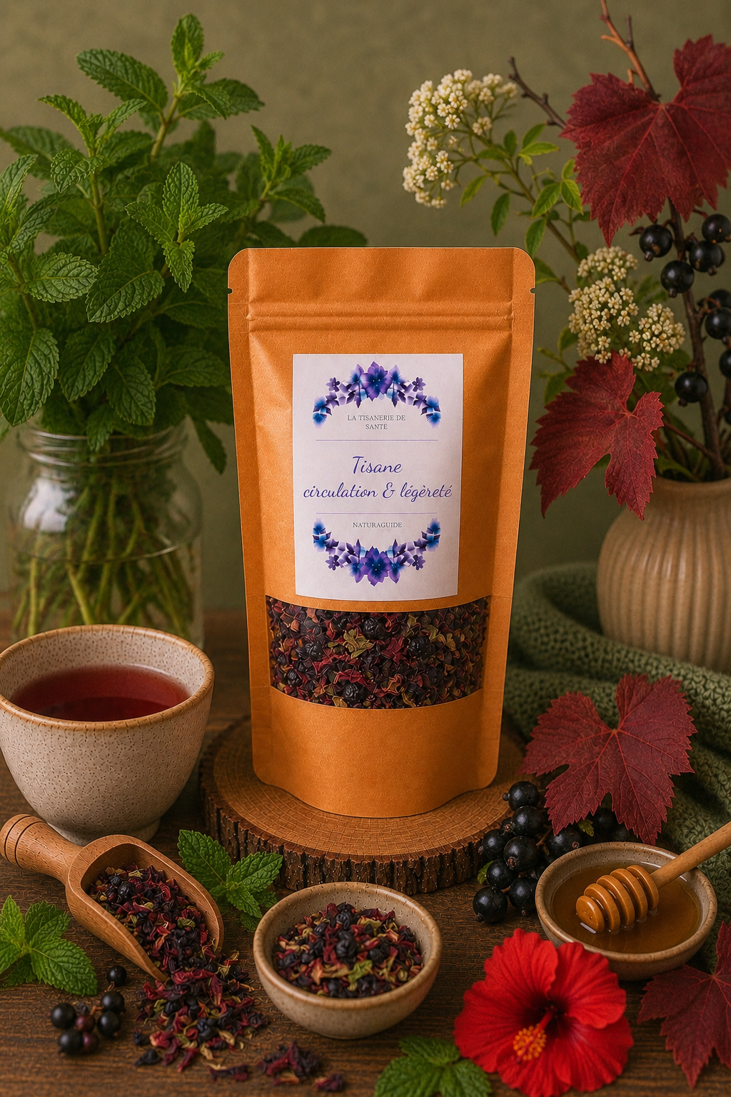 Tisane Circulation et légèreté - Sensation de légèreté et de bien-être