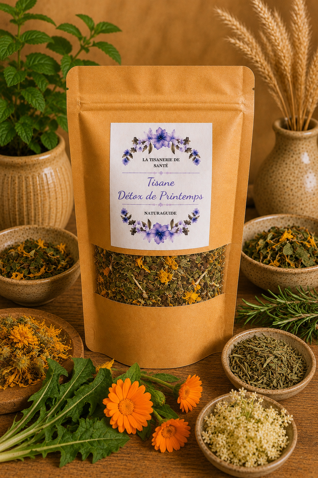 Tisane Détox de printemps - Réveil naturel de votre organisme