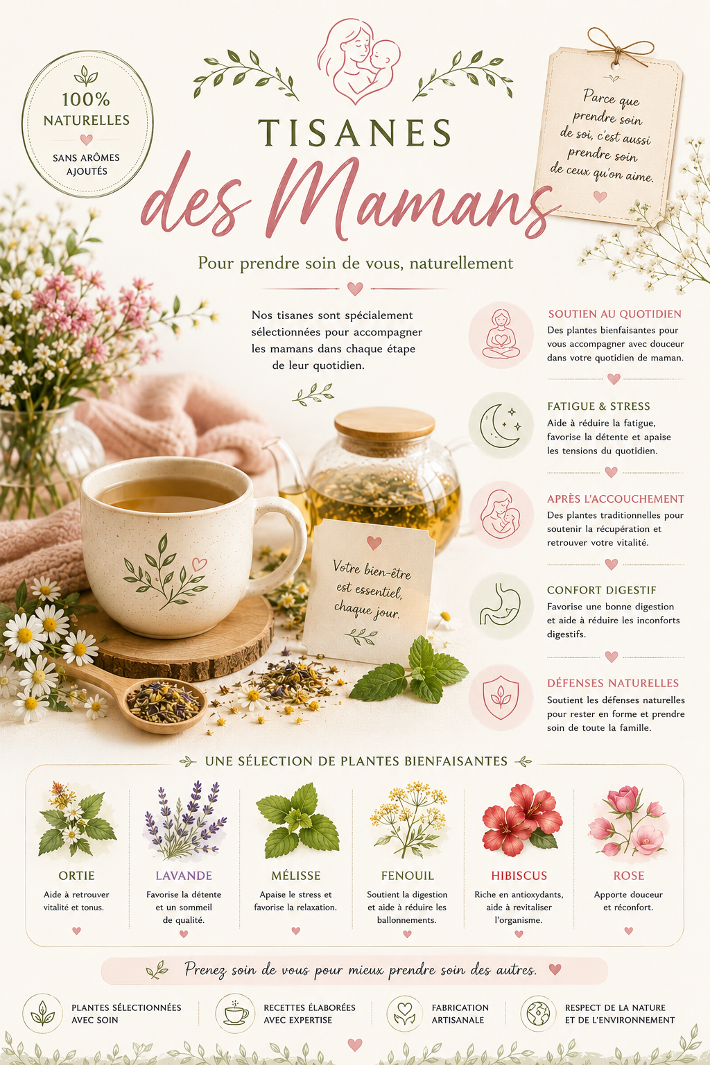 🌿 Tisanes des Mamans – Équilibre & bien-être à chaque étape