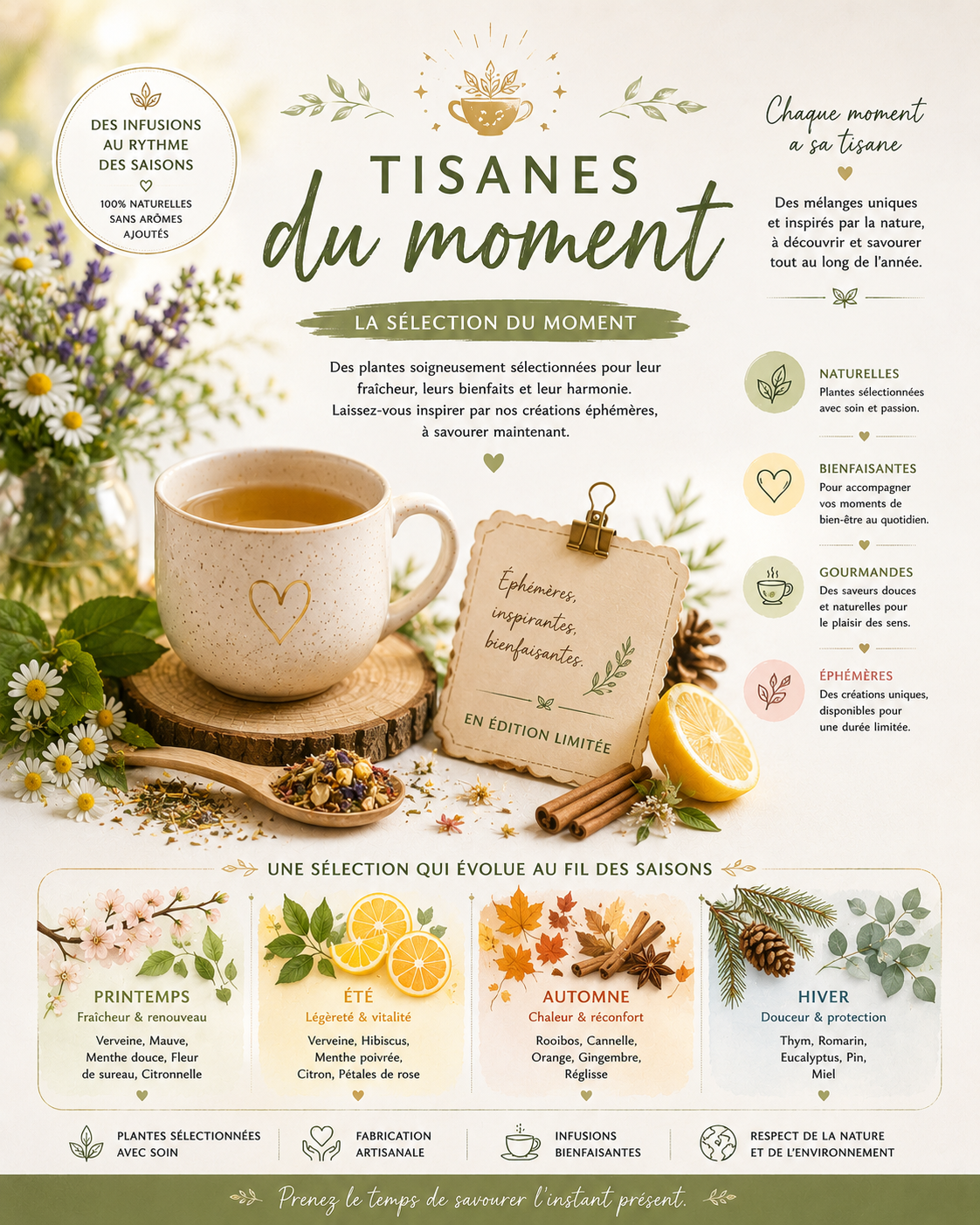 🌿 Tisanes du moment – Sélection de saison & inspirations naturelles