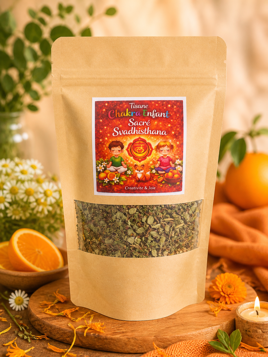 🧡 Tisane Swadhistana Chakra Sacré - Créativité, Émotions & Joie intérieure