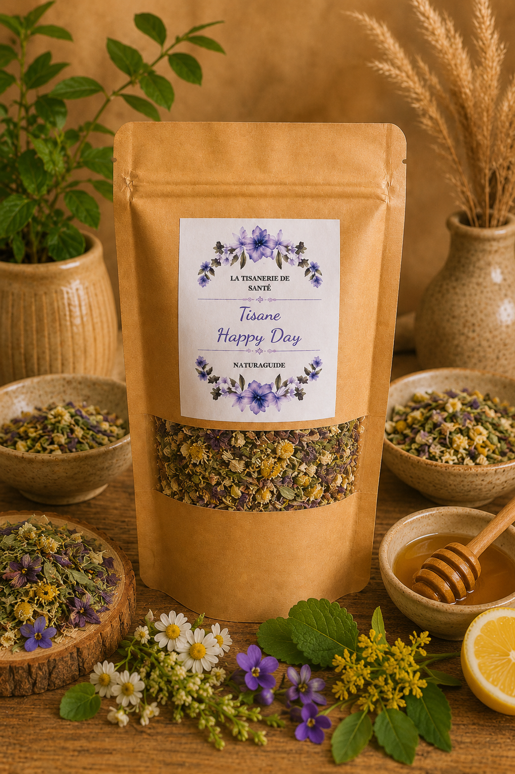 Tisane Happy Day - Bonne humeur, énergie positive & lumière intérieure