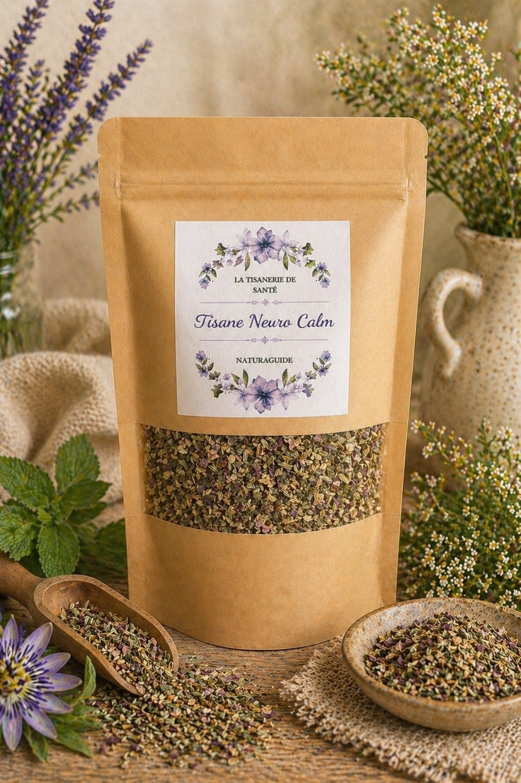 Infusion Neuro-Calm - Apaisement et stabilité émotionnel "sevrage lié à l'alcool"